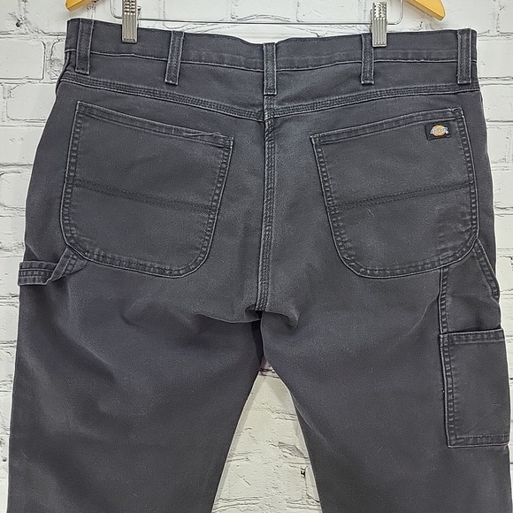 Dickies Flex Jeans Pants Mens sz 38X32 Black Workwear Flaw - Picture 10 of 15